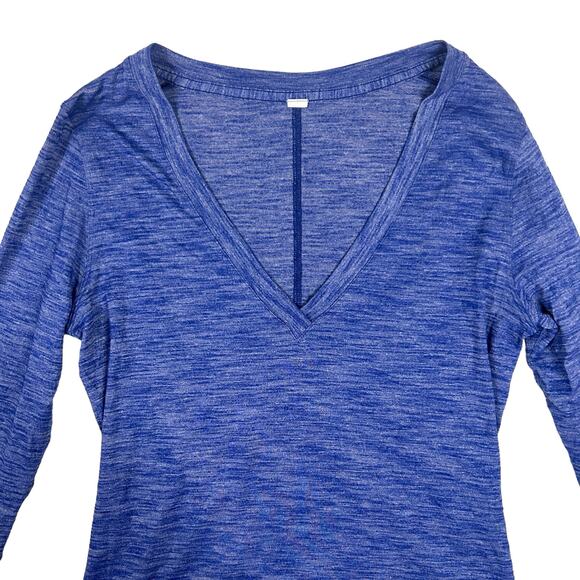 Lululemon Womens Size 6 Go Everywhere Long Sleeve Top V Neck Performance Active - Picture 2 of 9